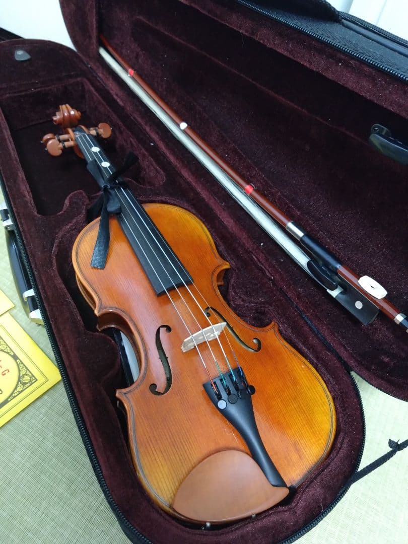再値下★子ども用バイオリン1/4　ニコロ・サンティ NSN50/SAY予備弦付き