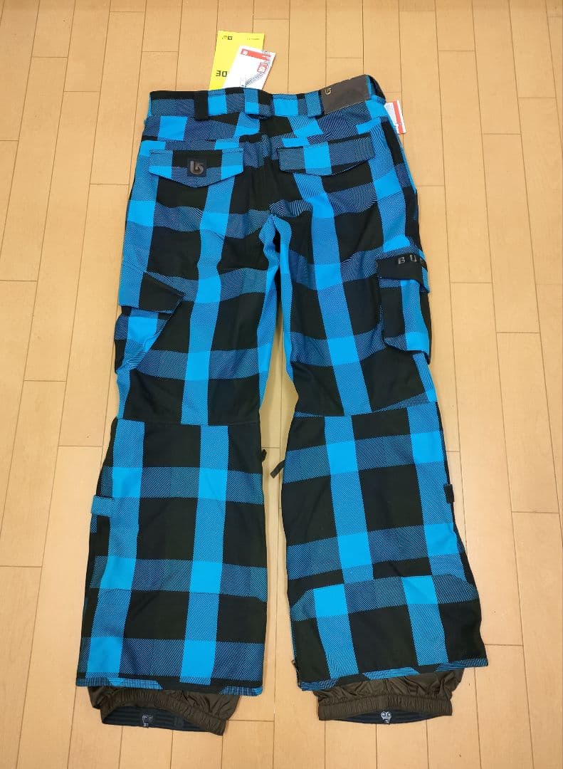 【新品】BURTON スノーボード パンツ(M)☆青チェック☆