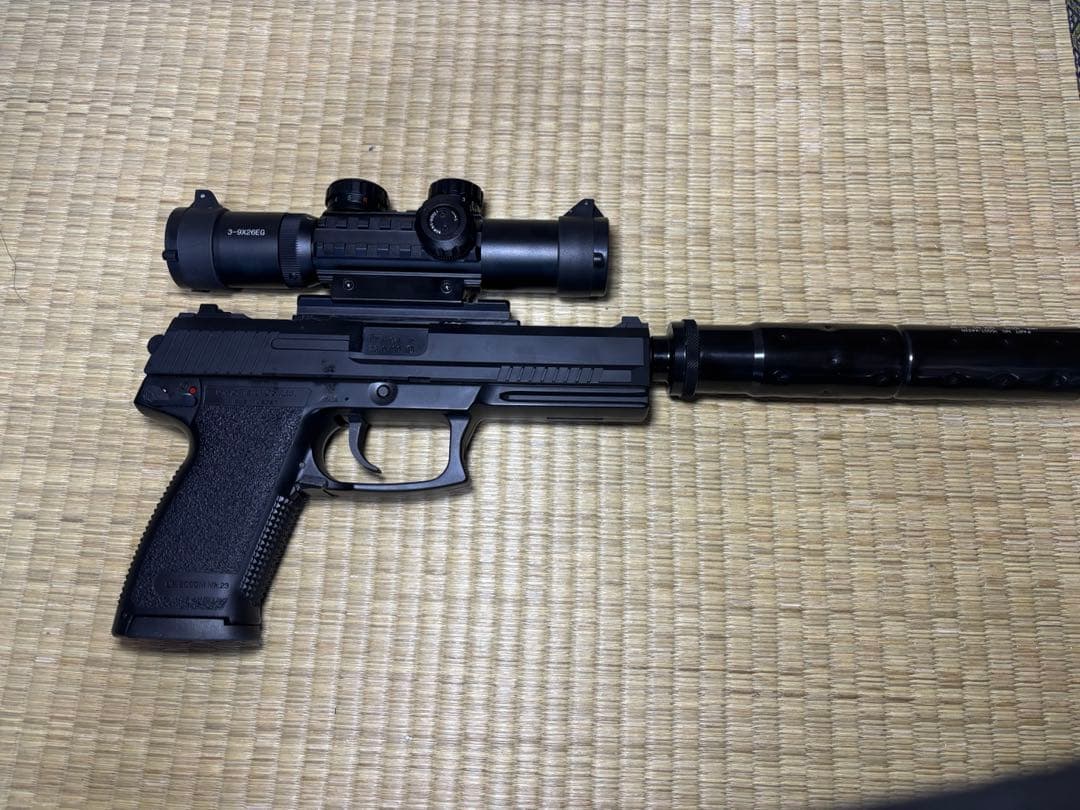 マルイソーコムMK２３固定スライドガスガン スコープ付き