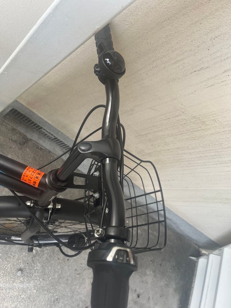 引き取り限定 キッズバイク ブラック バスケット付き