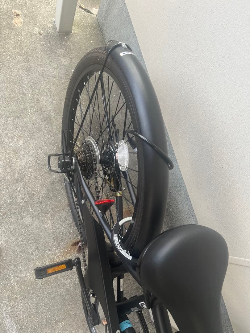 引き取り限定 キッズバイク ブラック バスケット付き