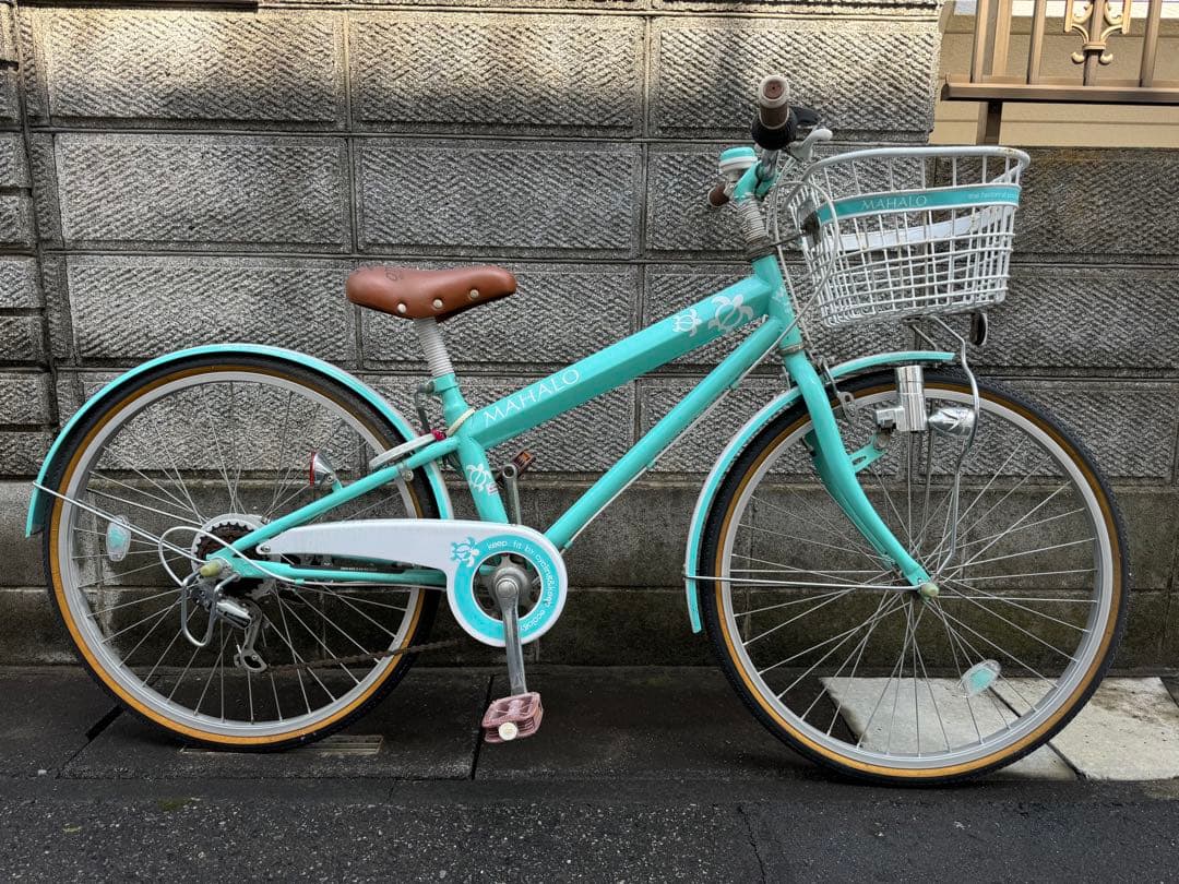 イオンバイク マハロジュニア 6段 24型 子供用自転車 グリーン 手渡しのみ