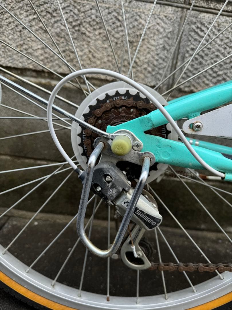 イオンバイク マハロジュニア 6段 24型 子供用自転車 グリーン 手渡しのみ