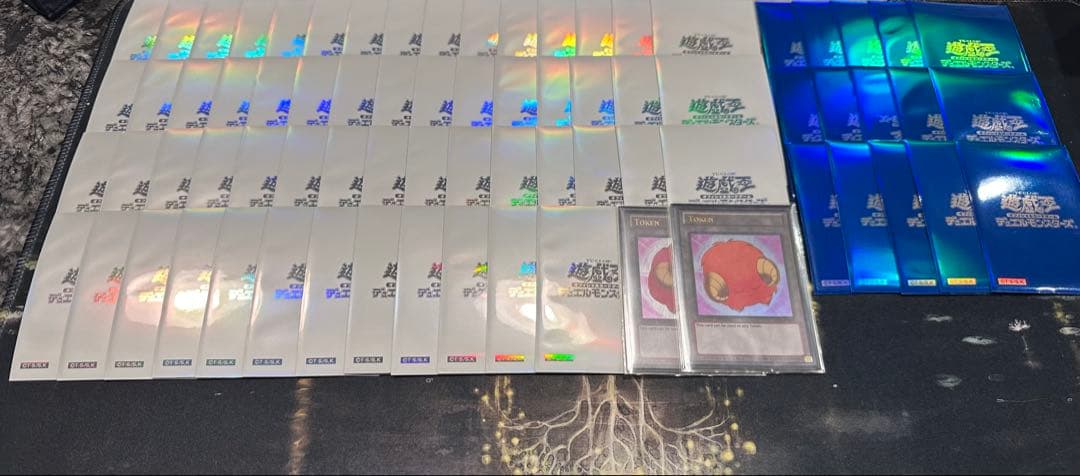 遊戯王OCG 閃光の波動 機械の叛乱 初期ロゴ スリーブ 白 青