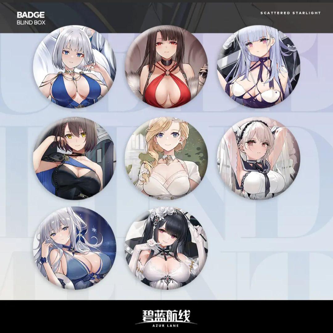 アズールレーン　部分立体缶バッジ