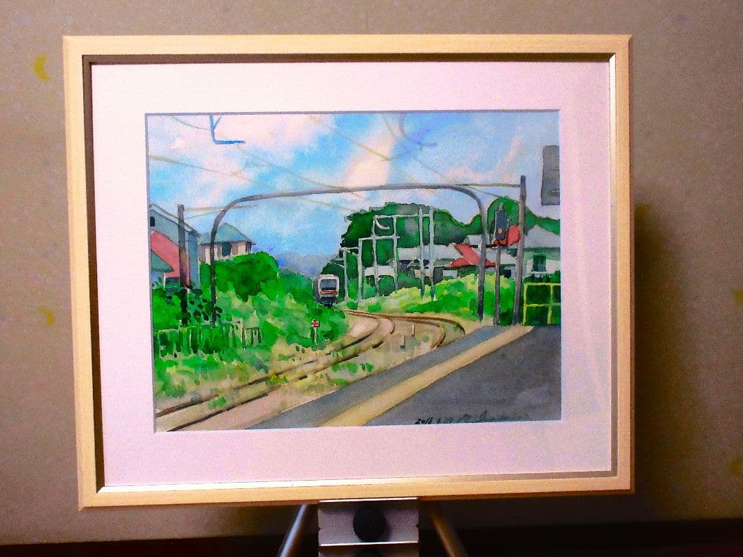 八高線(水彩画 F６号)