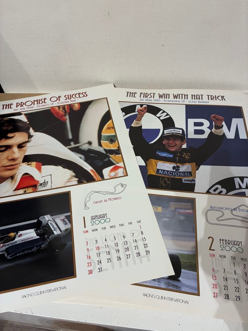 アイルトン・セナ 特別カレンダー 2000 額付き