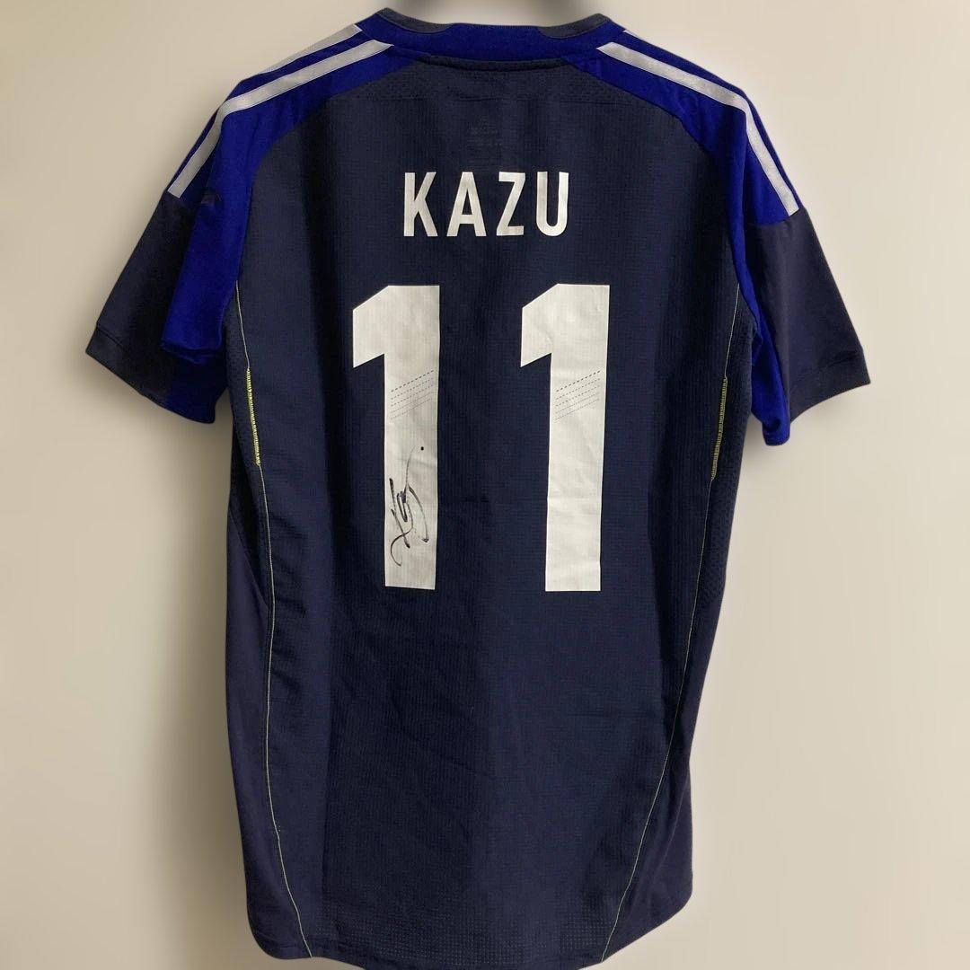 三浦知良 直筆サイン入り2012年フットサル日本代表ユニフォーム Lサイズ