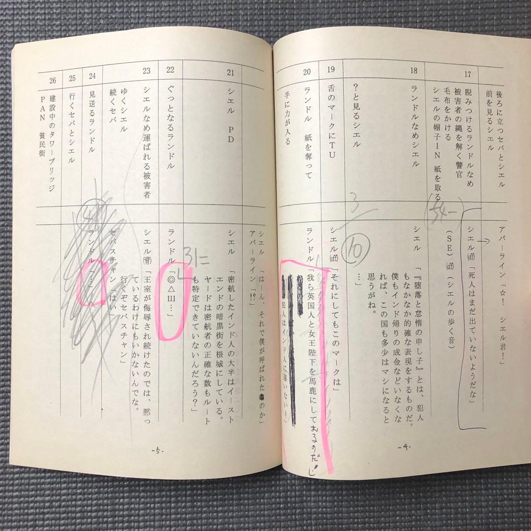 黒執事 第13話『その執事、居候』 アニメ 台本