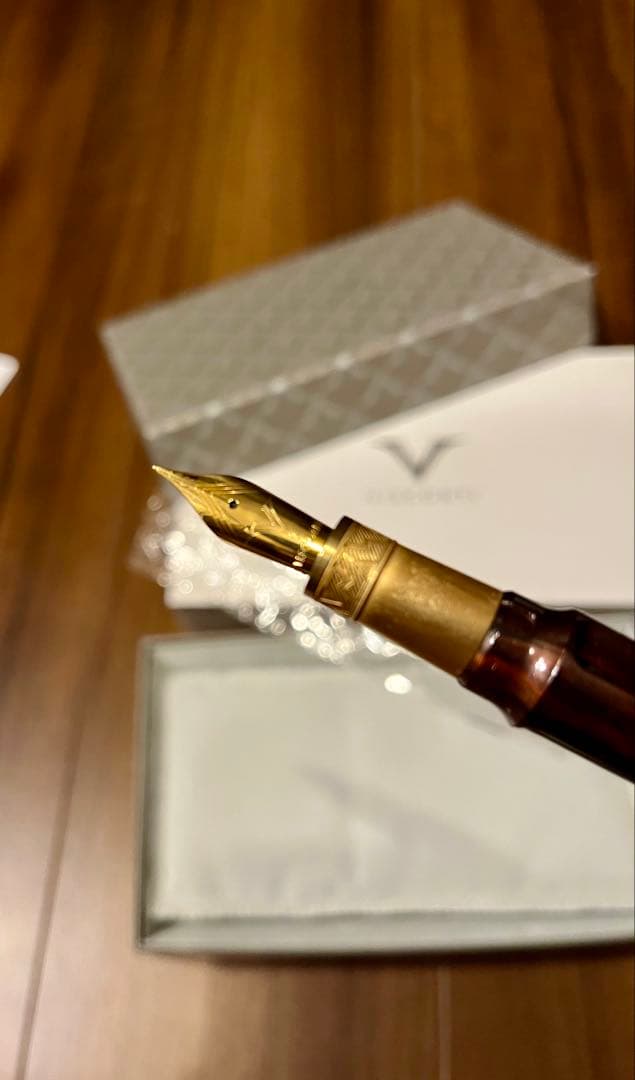 極美品 ビスコンティ 万年筆 ミラージュ ミュトス アポロ 07-08-FP F