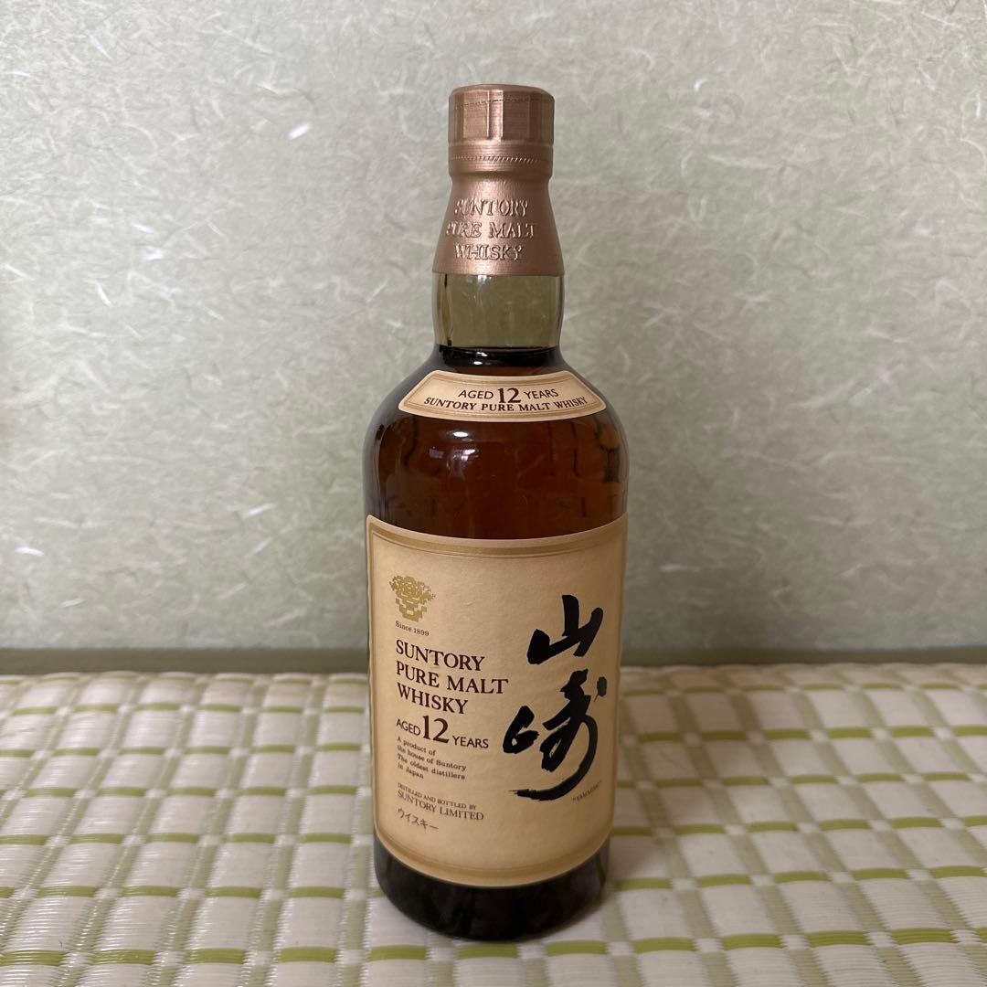 山崎 12年 ピュアモルトウイスキー ボックス付き　７５０ml 古酒