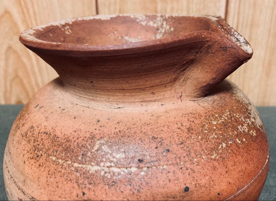 古備前 江戸中期頃 雀口 小壺 (検索 酒器 徳利