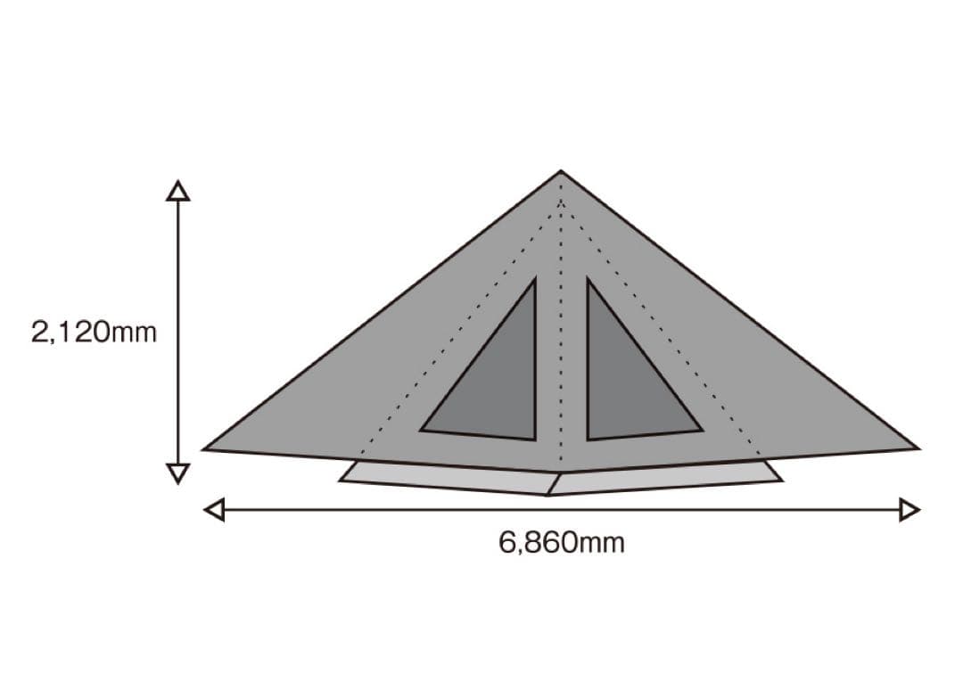 テンマクデザインサーカスTCDXMID +専用窓付きフロントフラップ