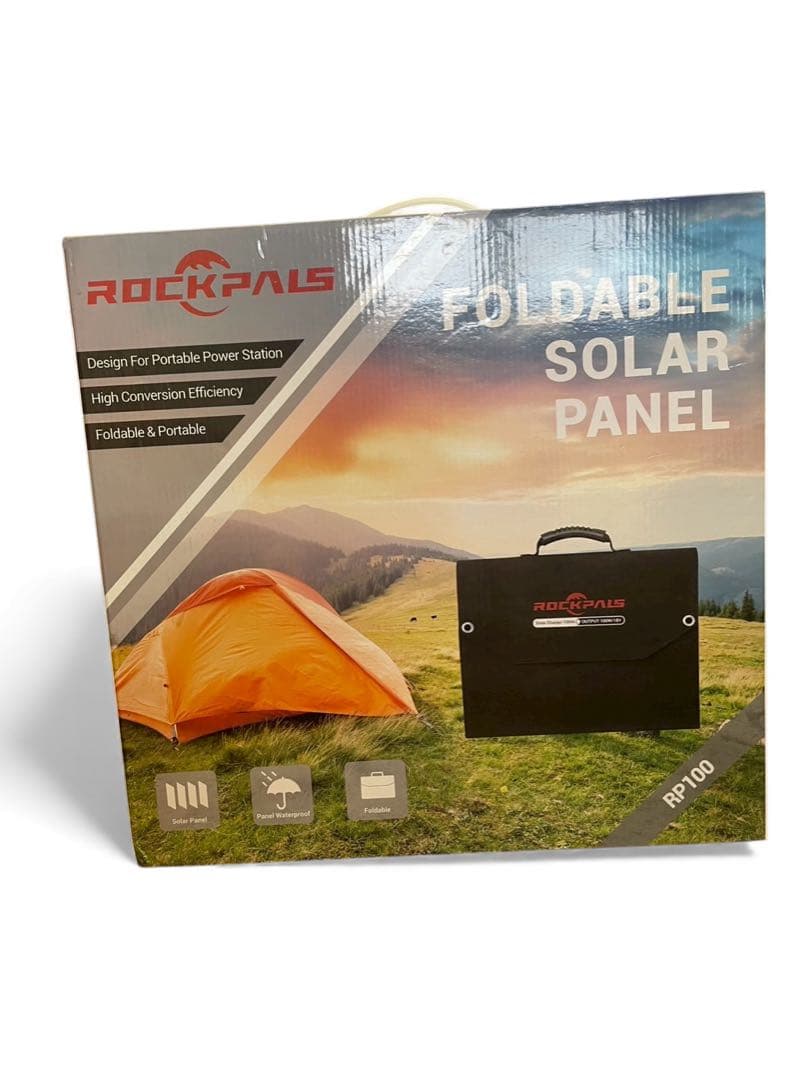 【防災＆アウトドア最強】ROCKPALS 100W 高効率ソーラーパネル
