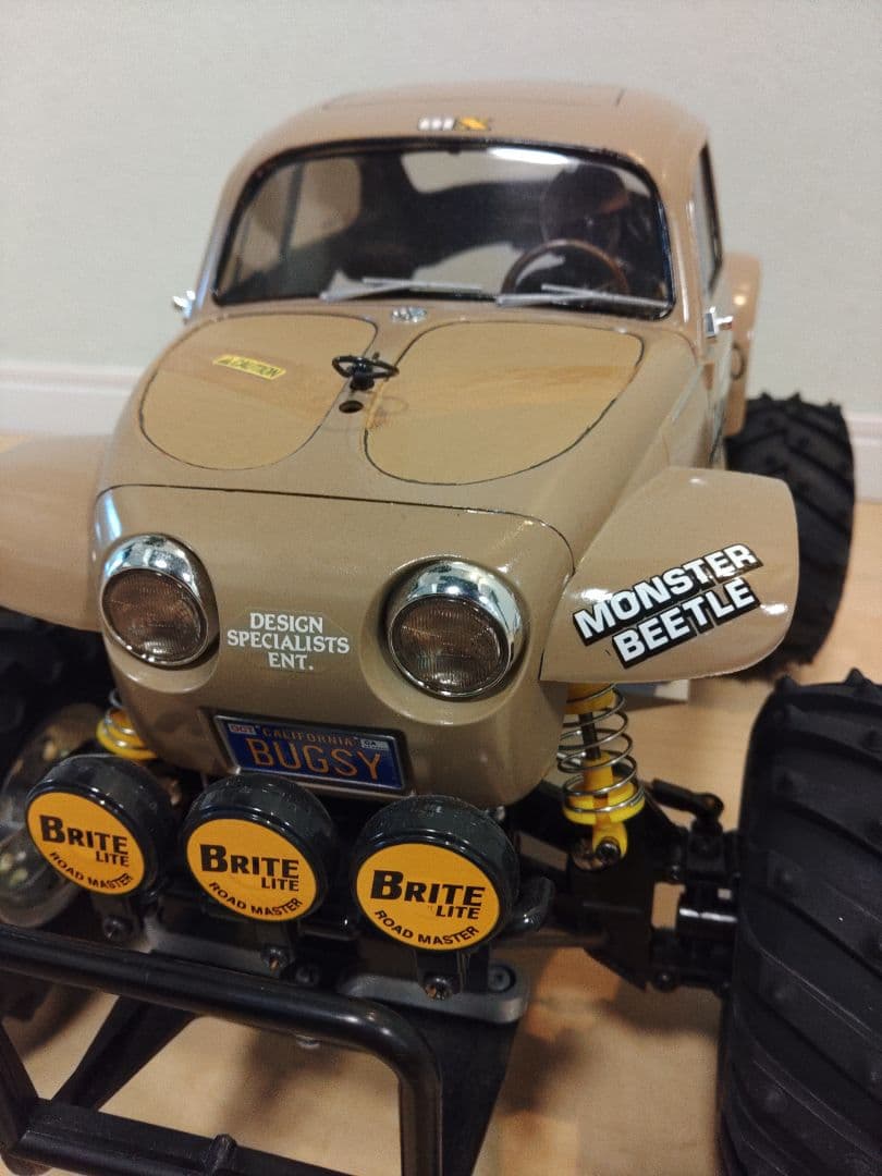 モンスタービートル　サンドベージュ塗装 タミヤ　ラジコン(プロポセット　箱付)