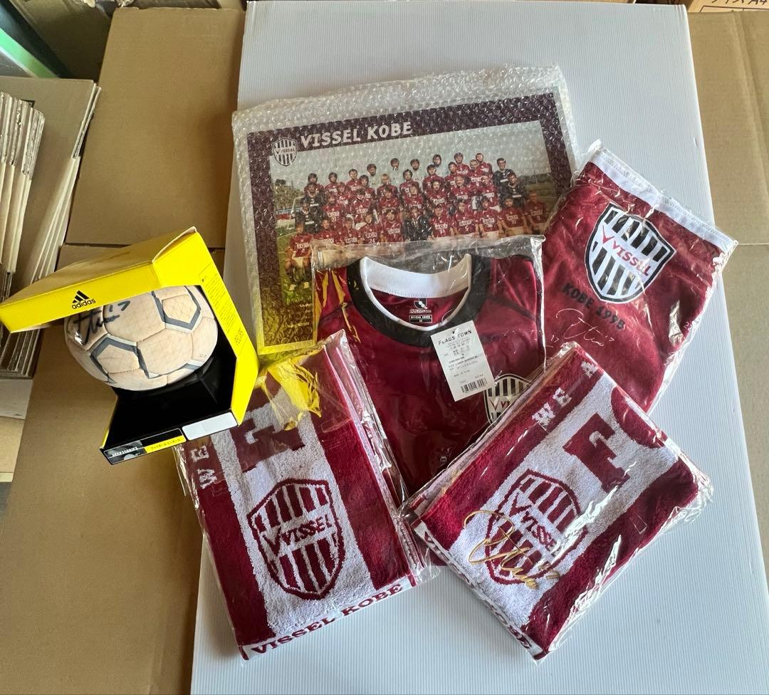 ヴィッセル神戸　三浦淳宏選手　グッズセット　サイン入り
