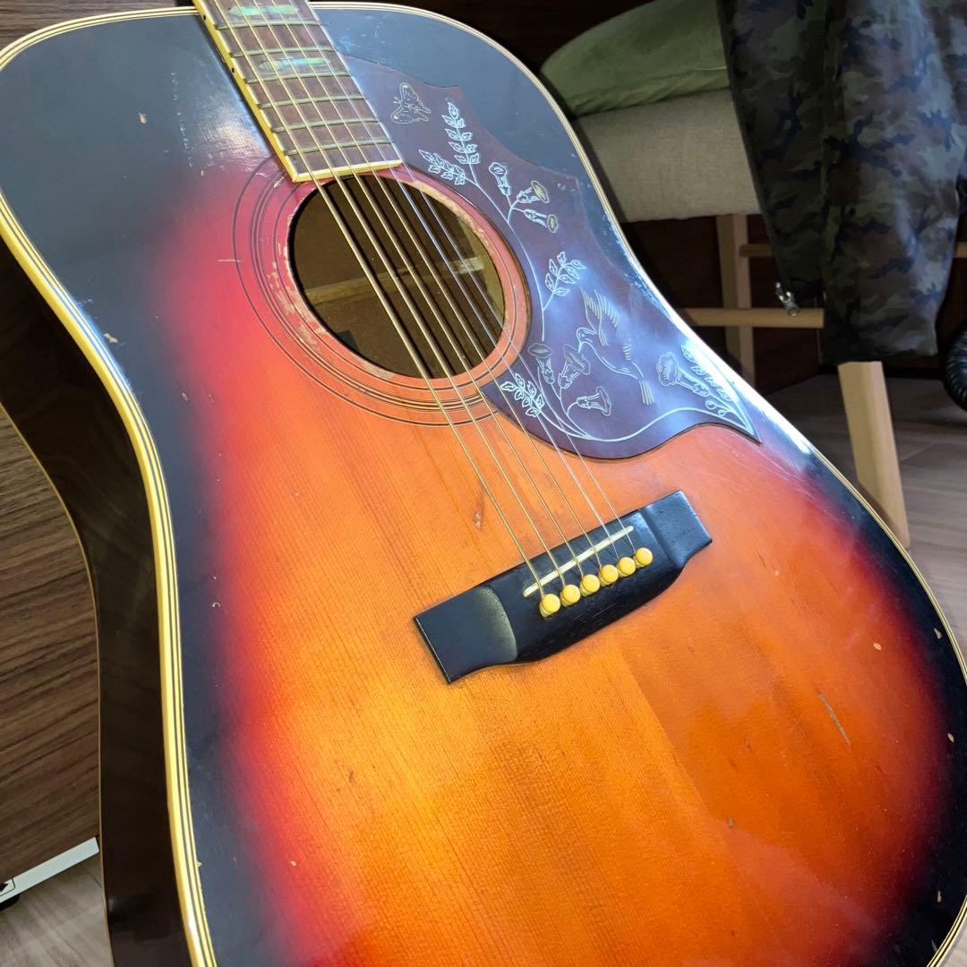 激鳴り❗️70's Jヴィンテージ❗️ハミングバード レリック加工❗️エレアコ仕様‼️