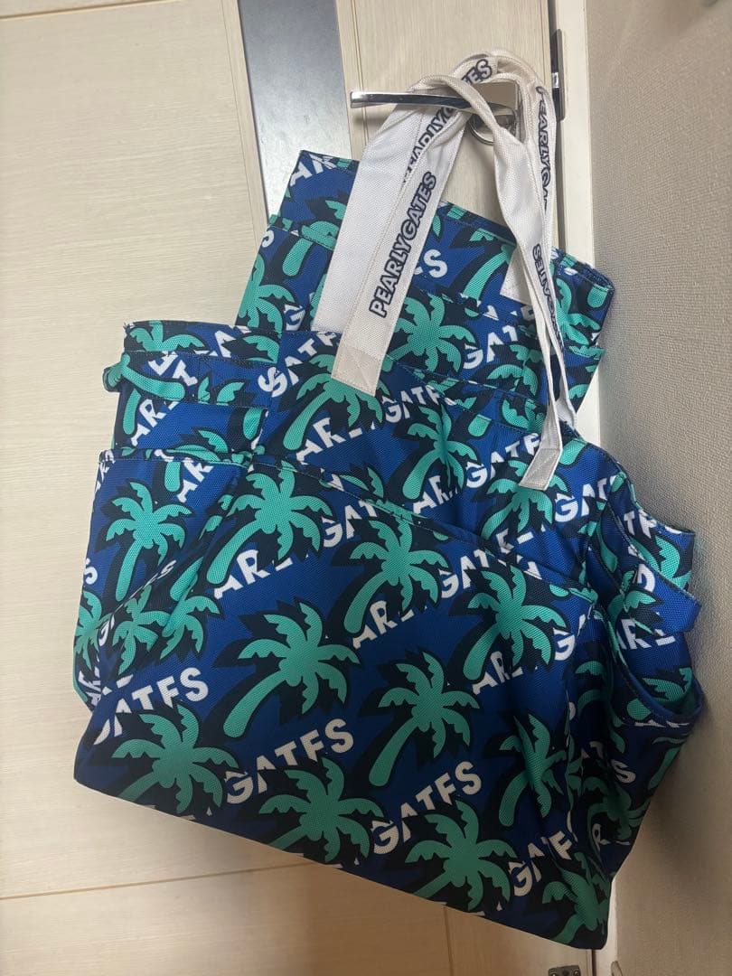 パーリーゲイツ ヤシの木柄 ロッカーバッグ ＆ カートバッグ セット