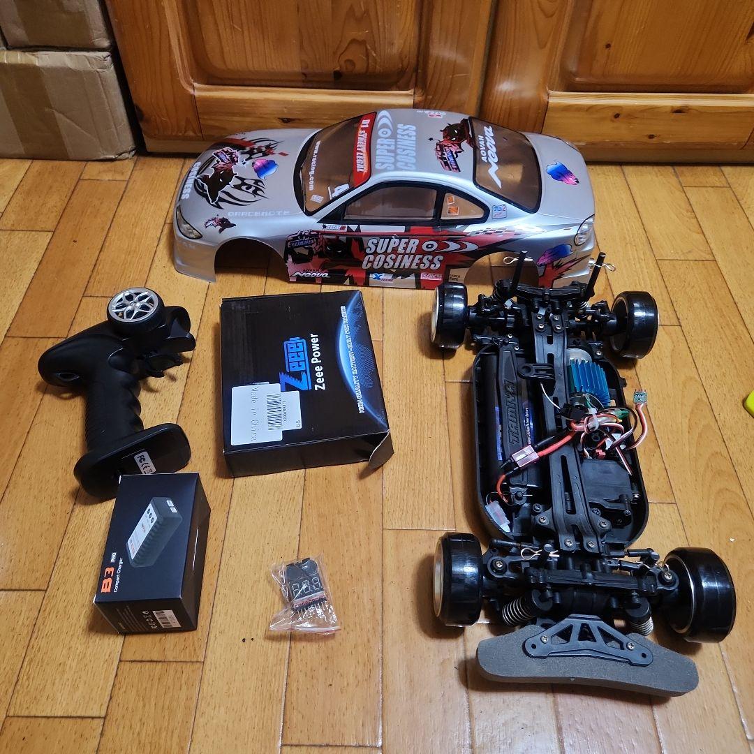 タミヤ ドリフト ラジコン フルセット　TT01　シルビア　ボディ　　　tt02