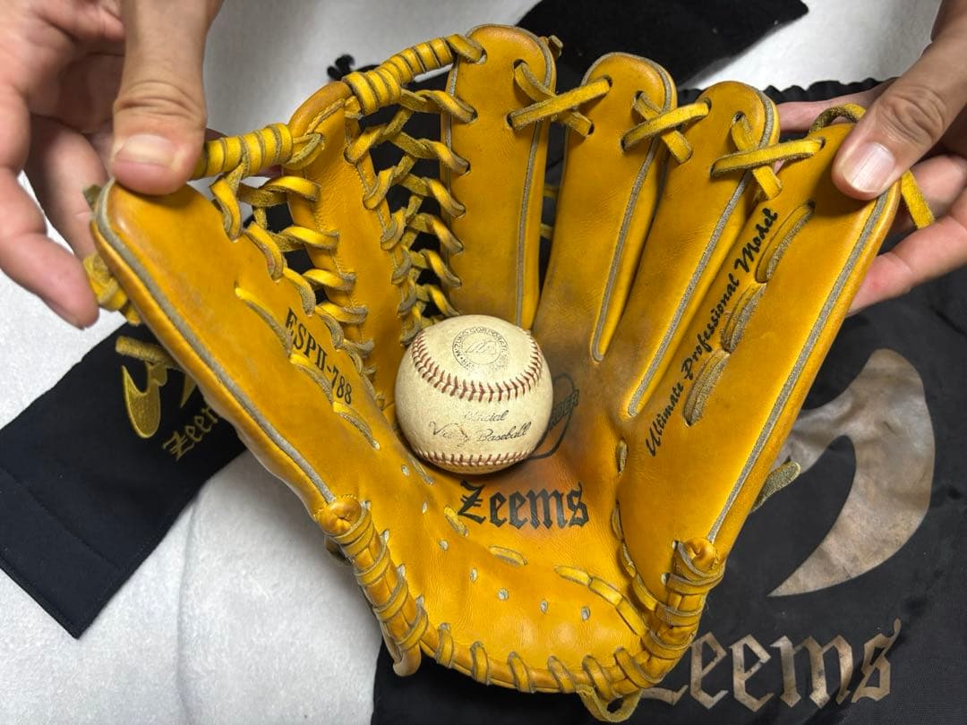 ジームスグラブ　硬式　外野用　右投げ　イエロー　ESPⅡ-788