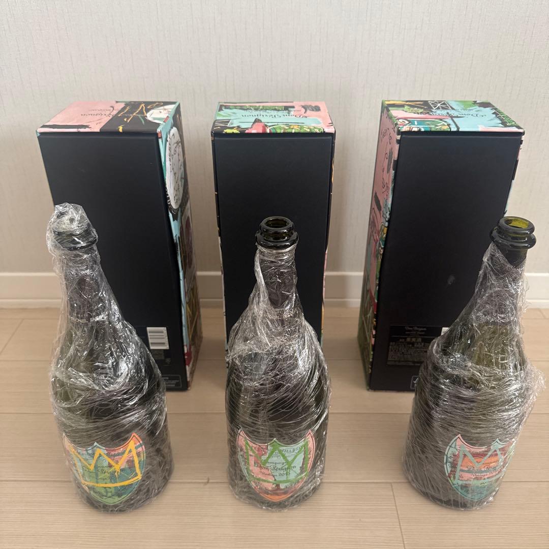 ドン・ペリニョン バスキア エディション 空瓶+空箱 3本セット