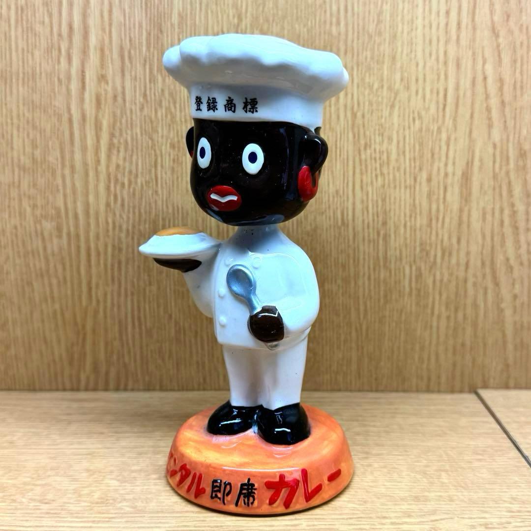 【オリエンタル坊や】　首振り人形　陶器製ツヤ有りver. 化粧箱付き