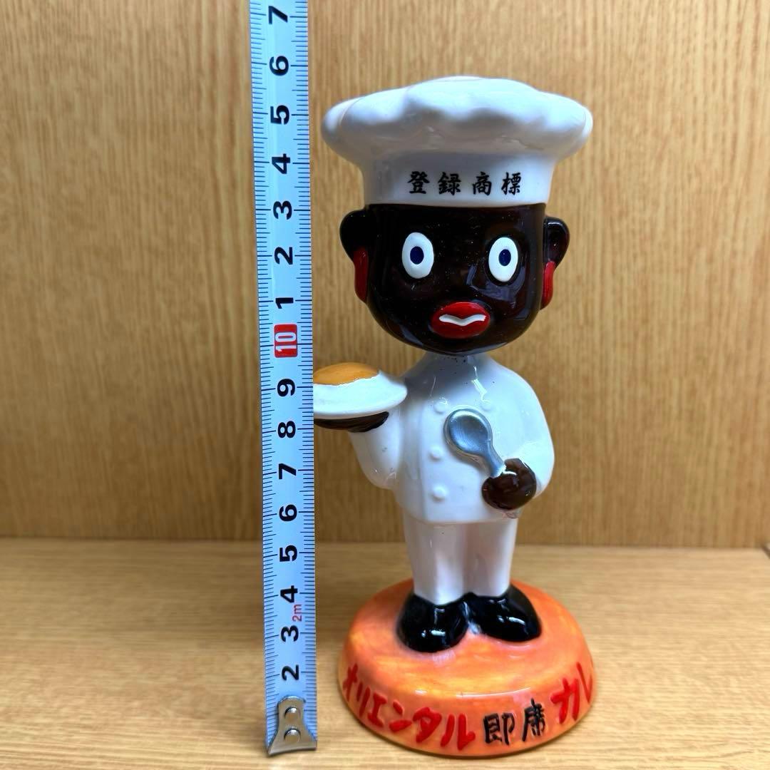 【オリエンタル坊や】　首振り人形　陶器製ツヤ有りver. 化粧箱付き