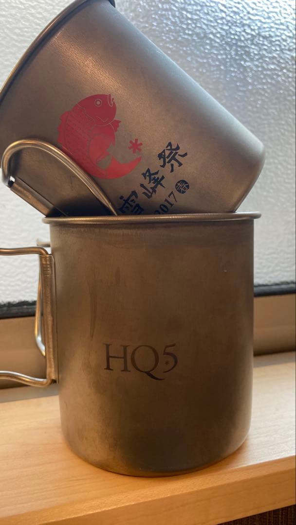 【 peak本社5周年限定】チタンシングルマグ 【雪峰祭2017 鯛】