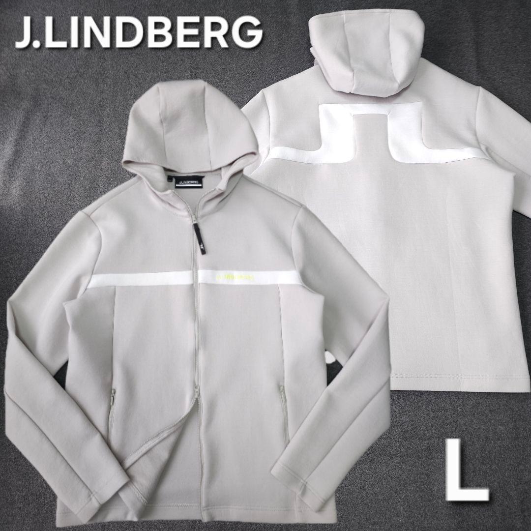 ジェイリンドバーグ ダンボールニット 長袖ゴルフジップブルゾンジャケット L