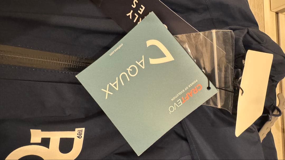 0 パーリーゲイツ AQUAX 撥水防水透湿 4way レインジャケット 紺