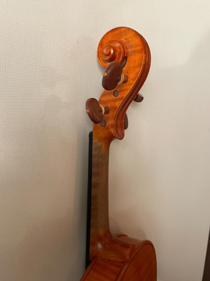 西ドイツ製 バイオリン 美しいワンピースバック ４／４サイズ 駒調整済み