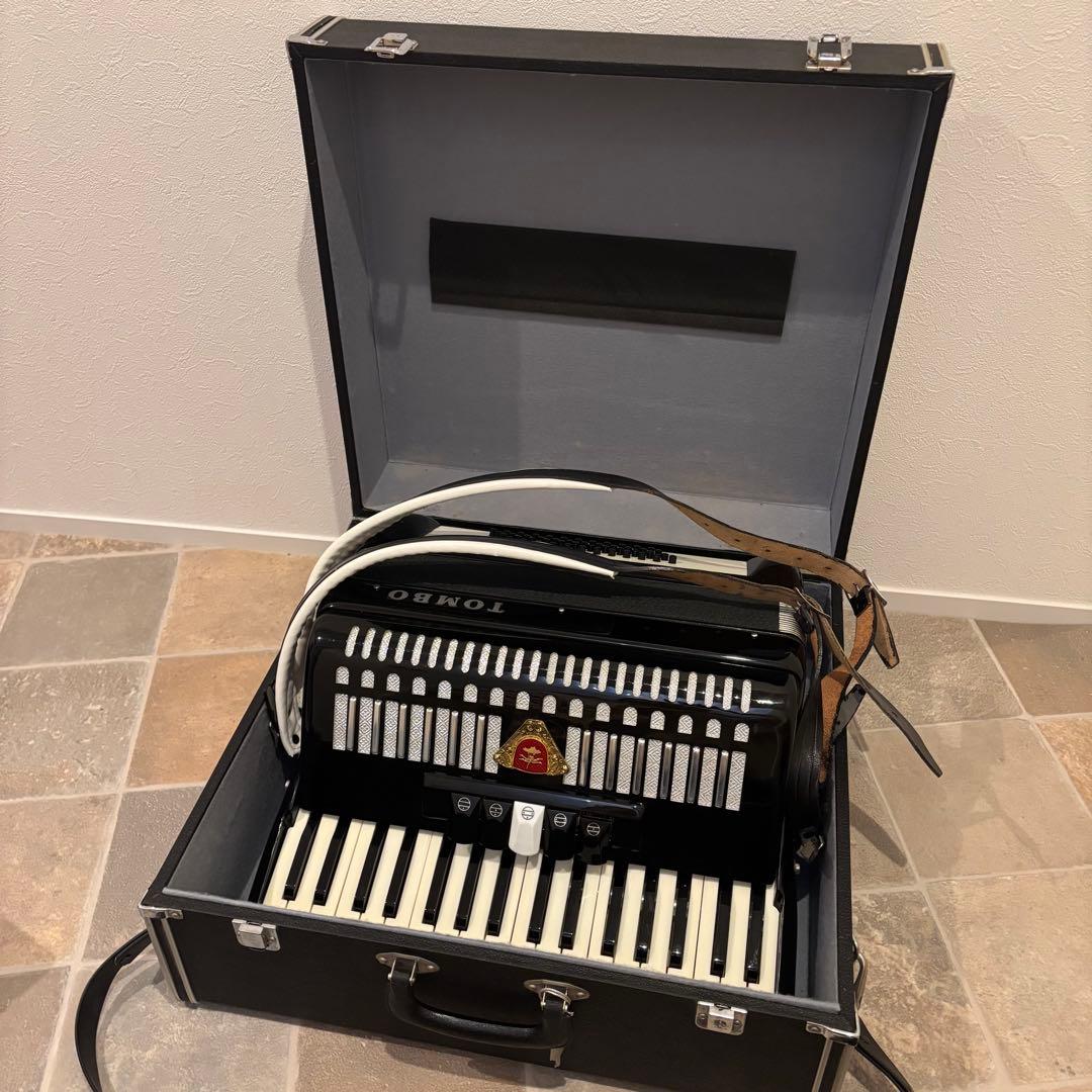 【美品】TOMBO トンボアコーディオン T-48 ケース付き T48