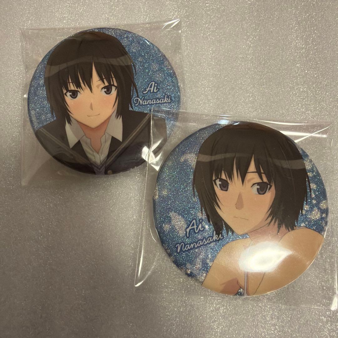 アマガミSS 15周年記念イベント トレーディング缶バッジ 七咲逢