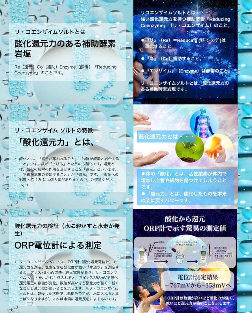 リ・コエンザイムビオソルト〜抗酸化還元の塩〜水素入り　300g×4個 新品