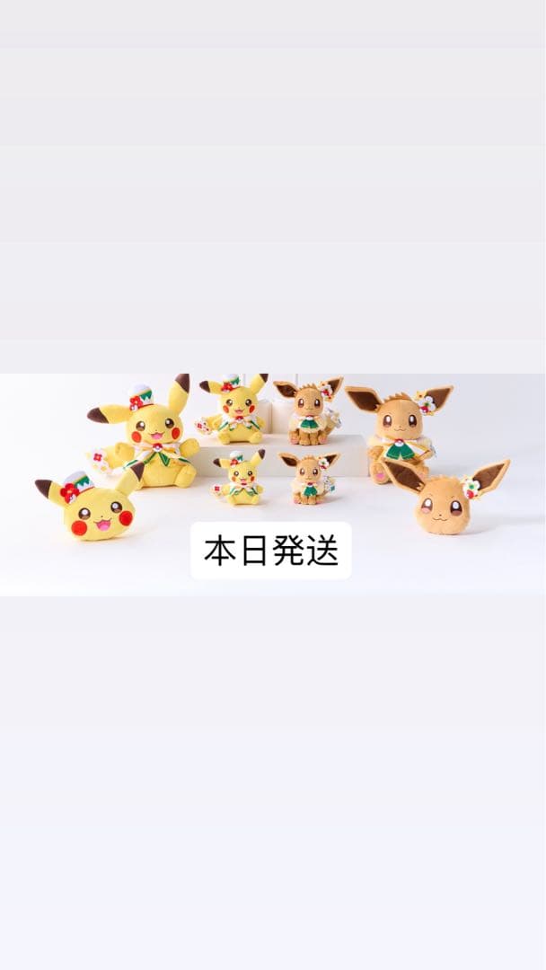 ポケパークカントー 限定 ピカチュウ イーブイ 8体セット