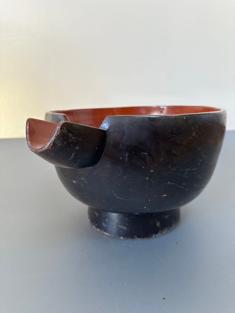 朽木　片口　酒上　酒器　漆器　江戸時代〜明治時代頃