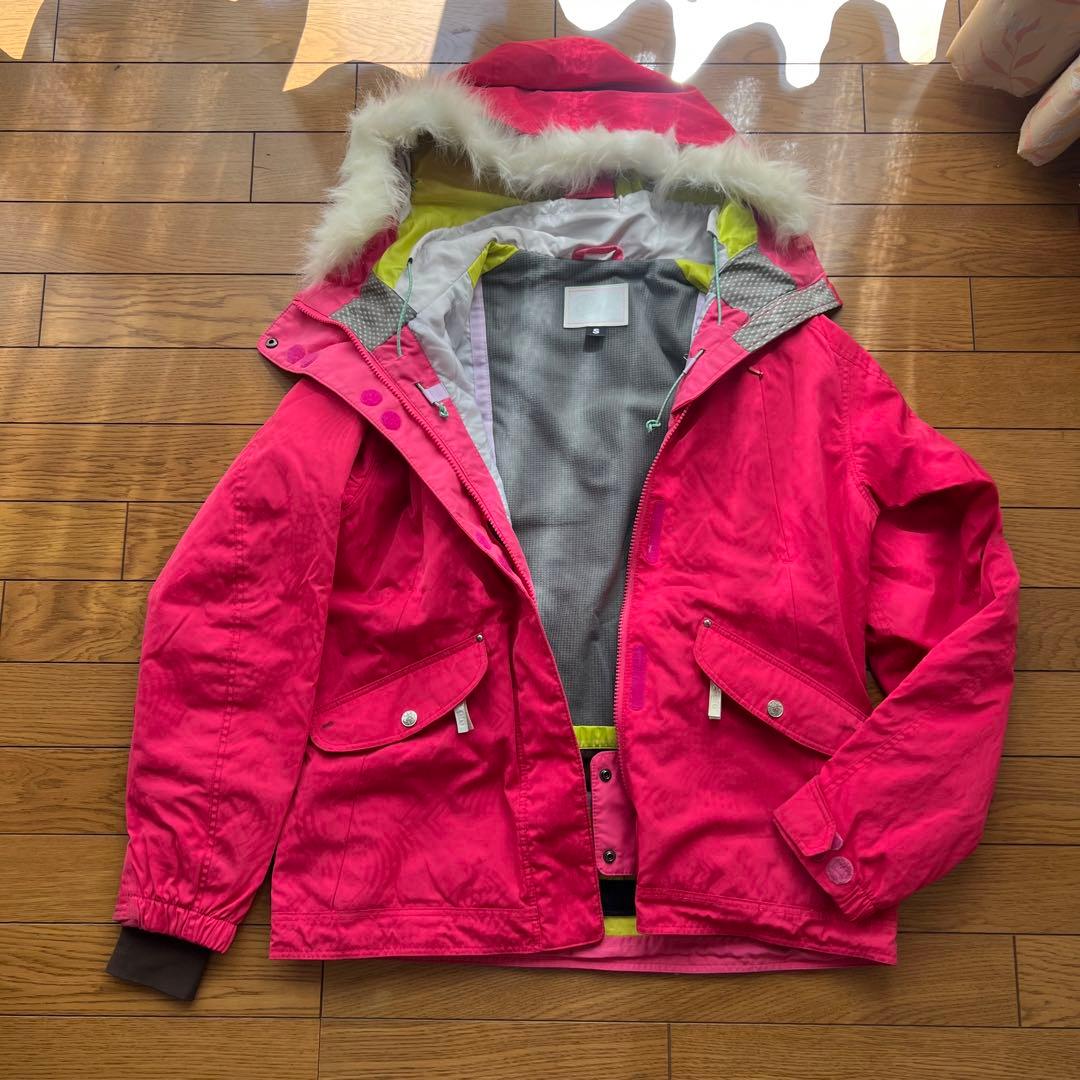 スノーボード　ピンク　ウェア　チェック柄　パンツ　セット