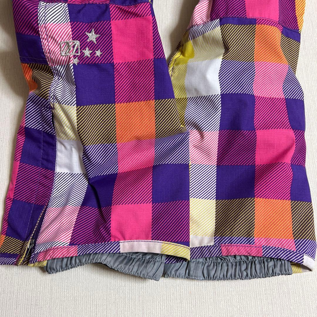 スノーボード　ピンク　ウェア　チェック柄　パンツ　セット