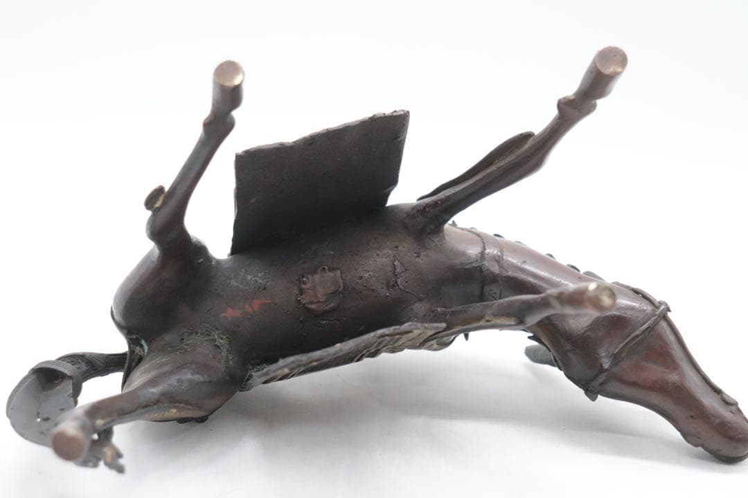 古銅　人物像　溜金　文人像　高さ約30.5cm 送料込み260121