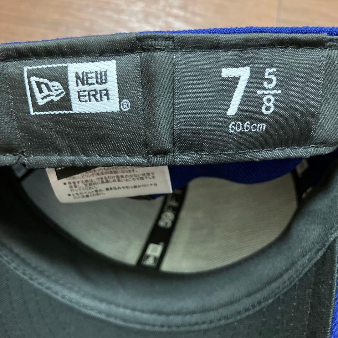 2個ニューエラMLBドジャースキャップnewera ブラック、ブルー 7 5/8
