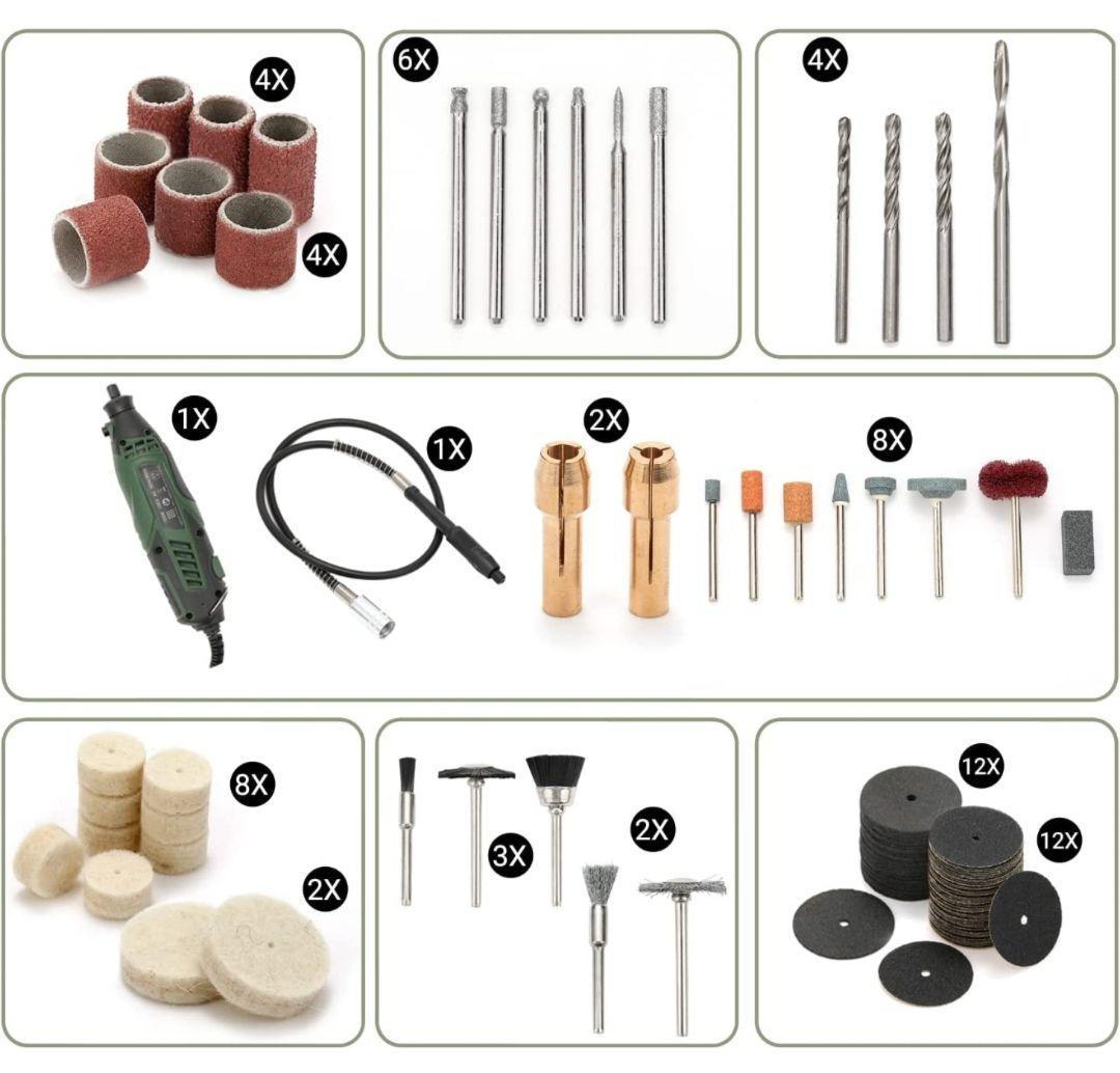 ルーター・トリマー 148点 フルセット マルチロータリーツールAC100V④