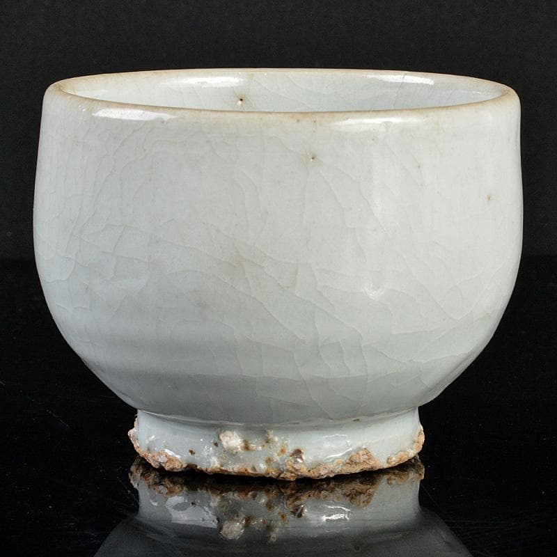 朝鮮美術　李朝　高麗白磁　茶碗　小碗　M　R5340