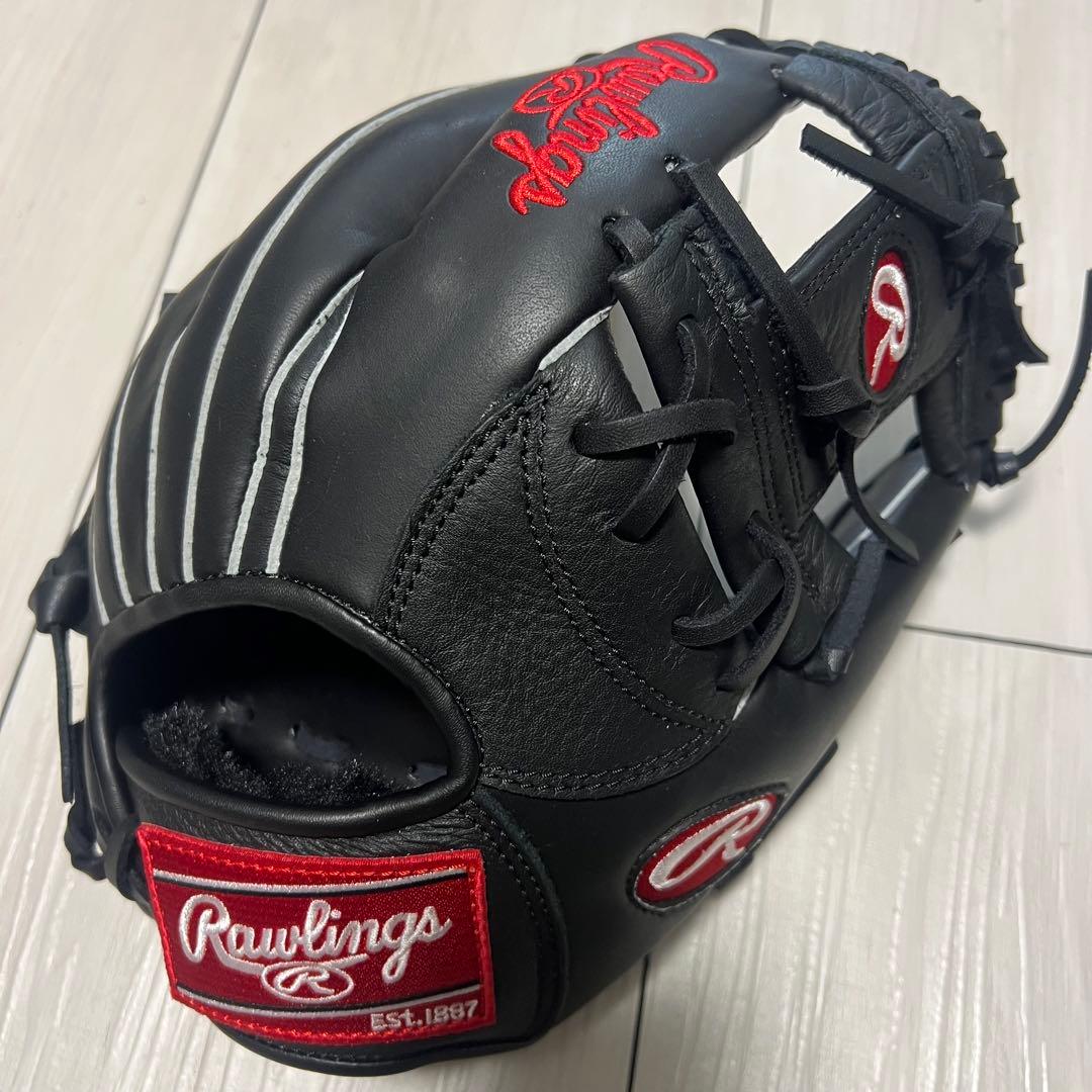 【タグ付き未使用品】一般軟式・グローブ ローリングス 内野用・大人用 ブラック