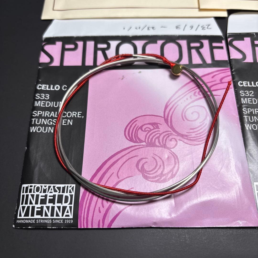 チェロ弦 A.Dラーセン G.Cスピロコアタングステン 6ヶ月使用