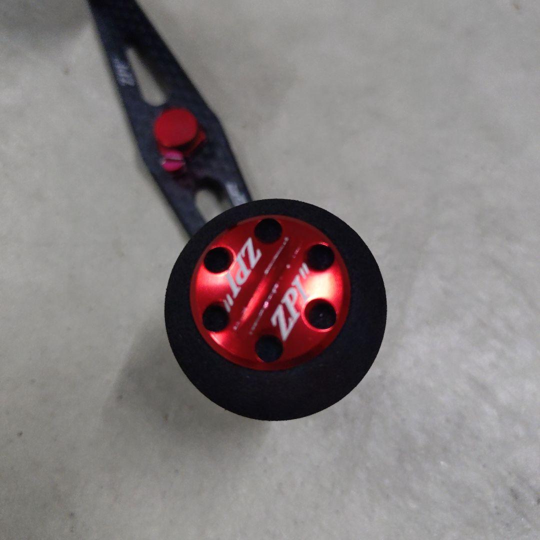 ZPI 　イナーシャ　ベイトリールカーボンハンドル 110ｍｍ　レッド/ブラック