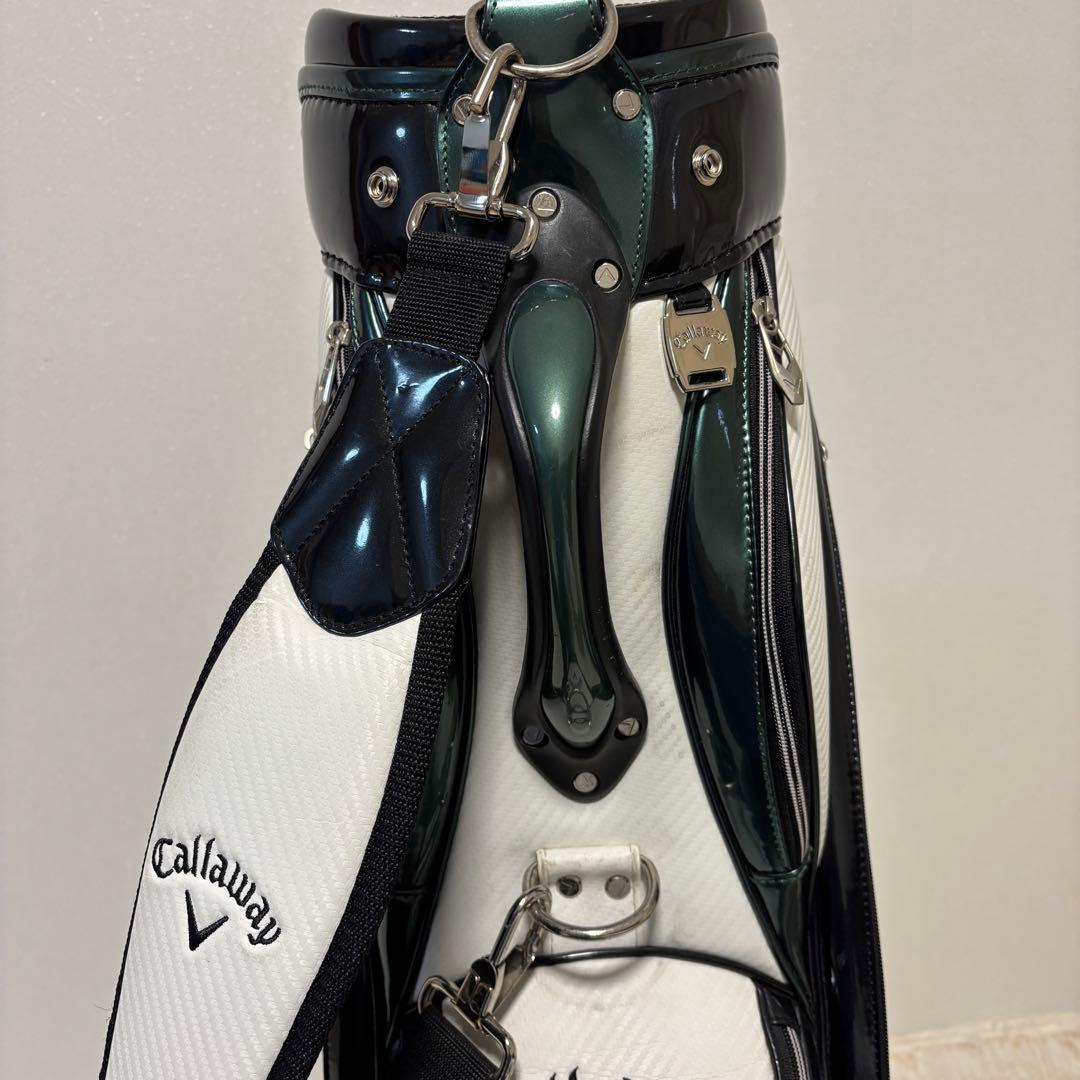 Callaway キャロウェイ キャディバッグ ホワイト×グリーン 9型 ゴルフ