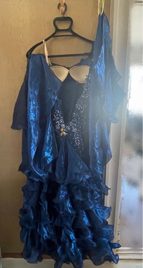 【USED】社交ダンスドレス スタンダード ネイビー