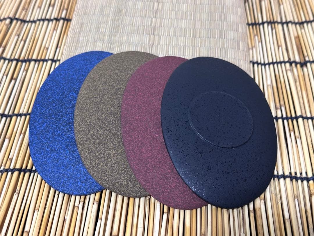 菊地保寿堂奥山清行デザインティーポット げんじss 茶托 月 ４枚 セット販売