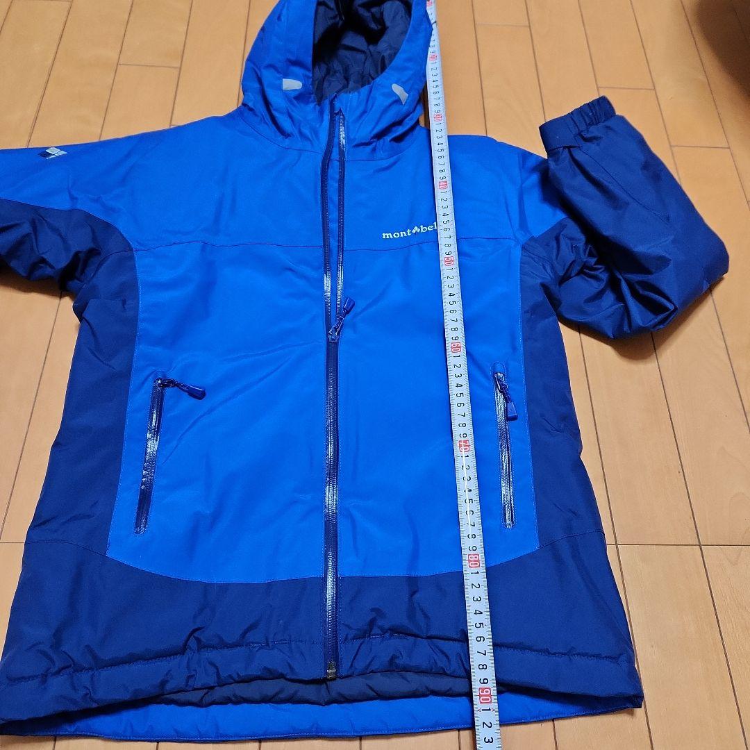 montbell 子供用 スキーウェア 150 青