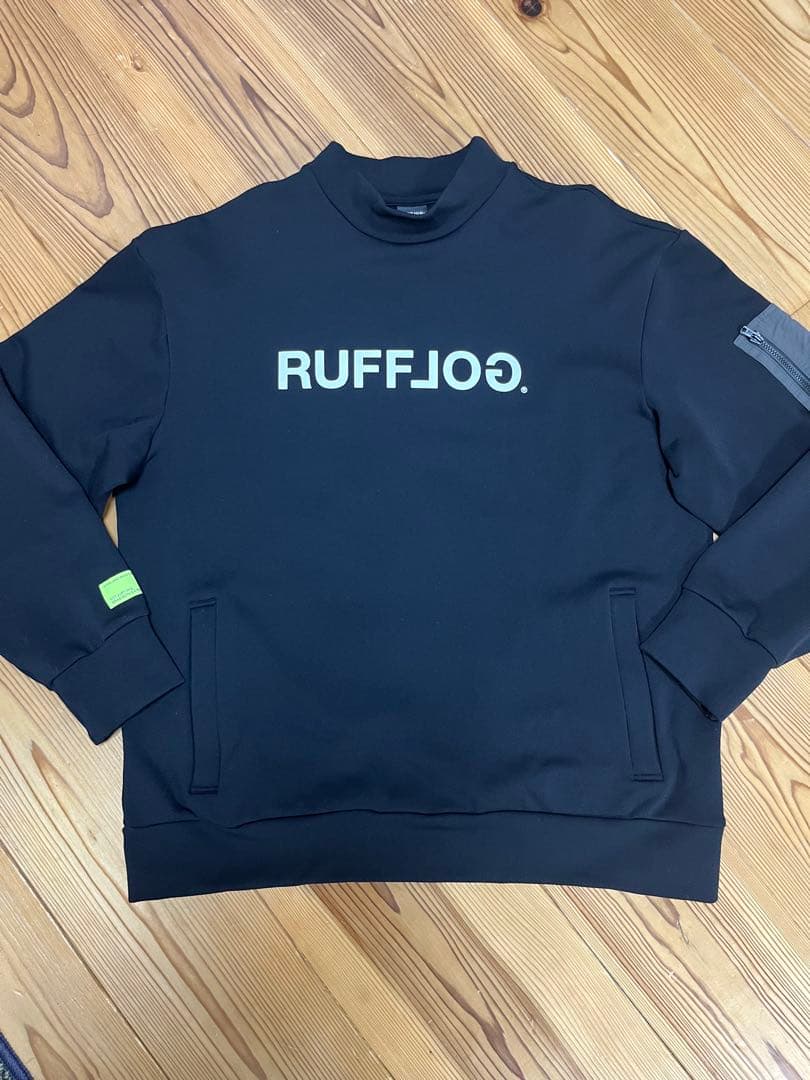 メンズウェア RUFFLOG MOCK NECK SWEAT BLACK